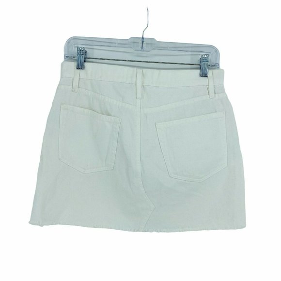 Frame Women's White Denim Jeans Skirt Size 26 100% - Picture 2 of 9